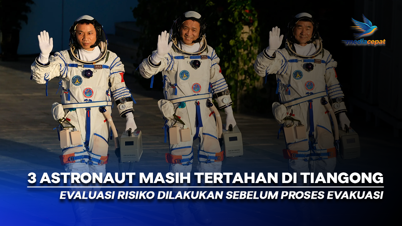 3 Astronaut China Terjebak di Antariksa