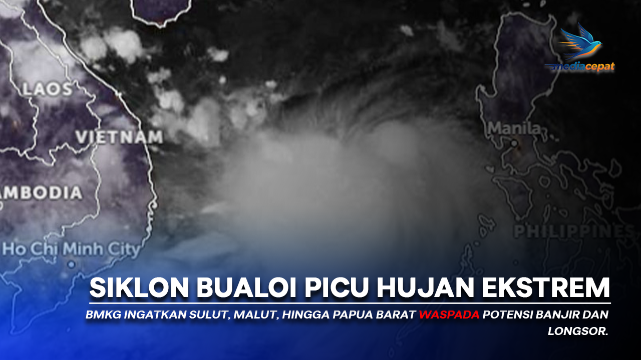 Siklon Bualoi Picu Hujan Ekstrem, Warga Harus Waspada