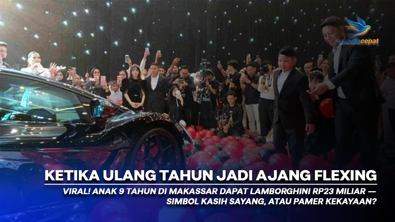 Viral! Bocah 9 Tahun Makassar Dapat Kado Lamborghini Rp23 Miliar, Netizen Auto Syok